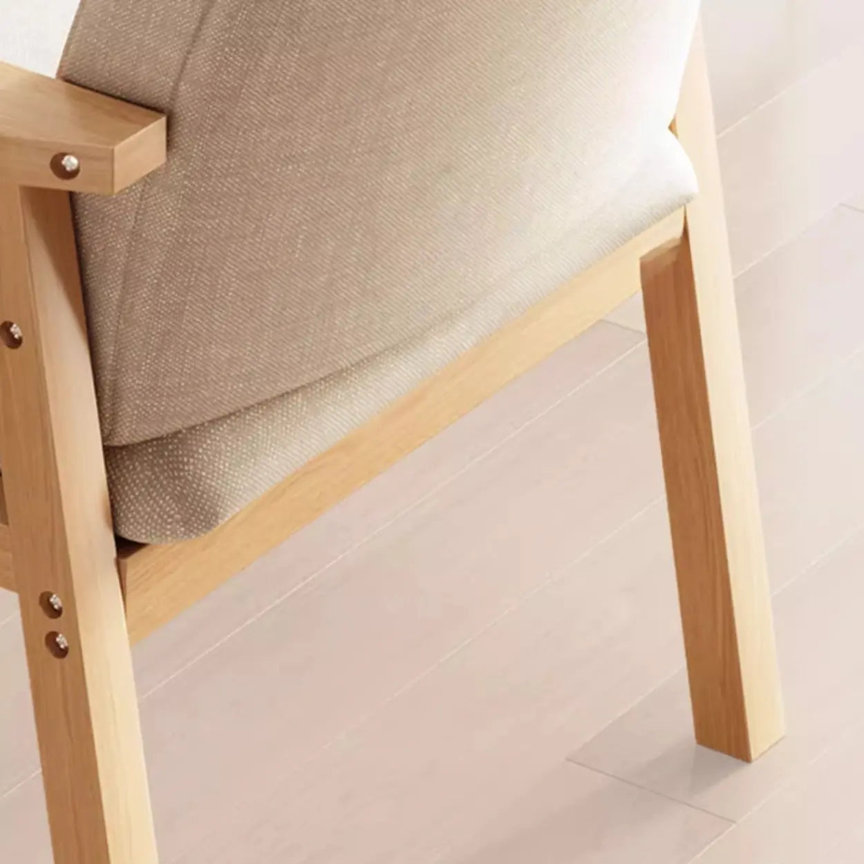 Upholstered Wood Arm Dining Chair