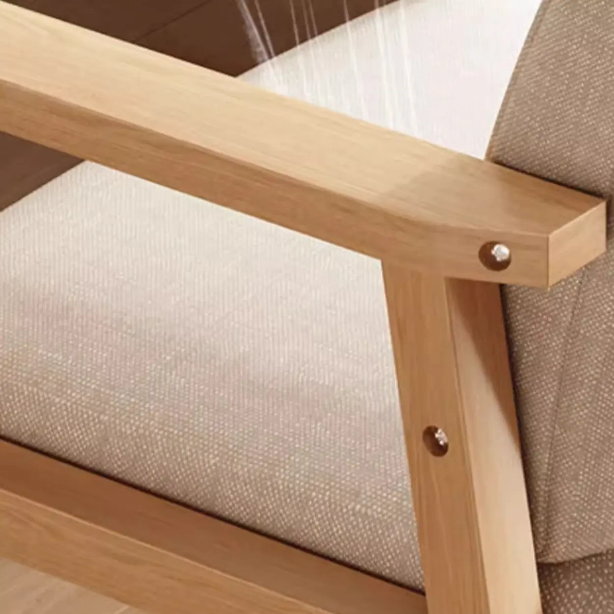 Upholstered Wood Arm Dining Chair