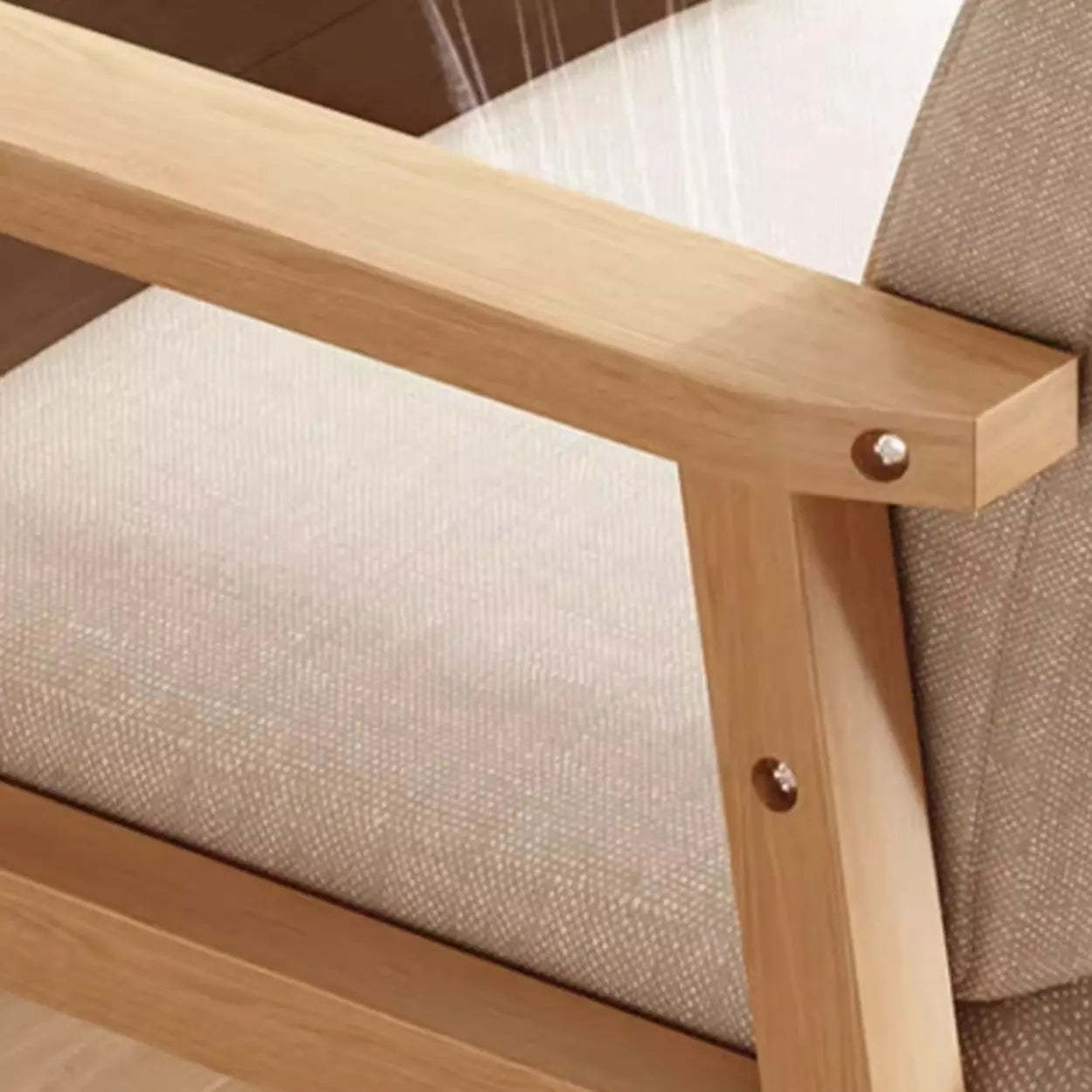 Upholstered Wood Arm Dining Chair