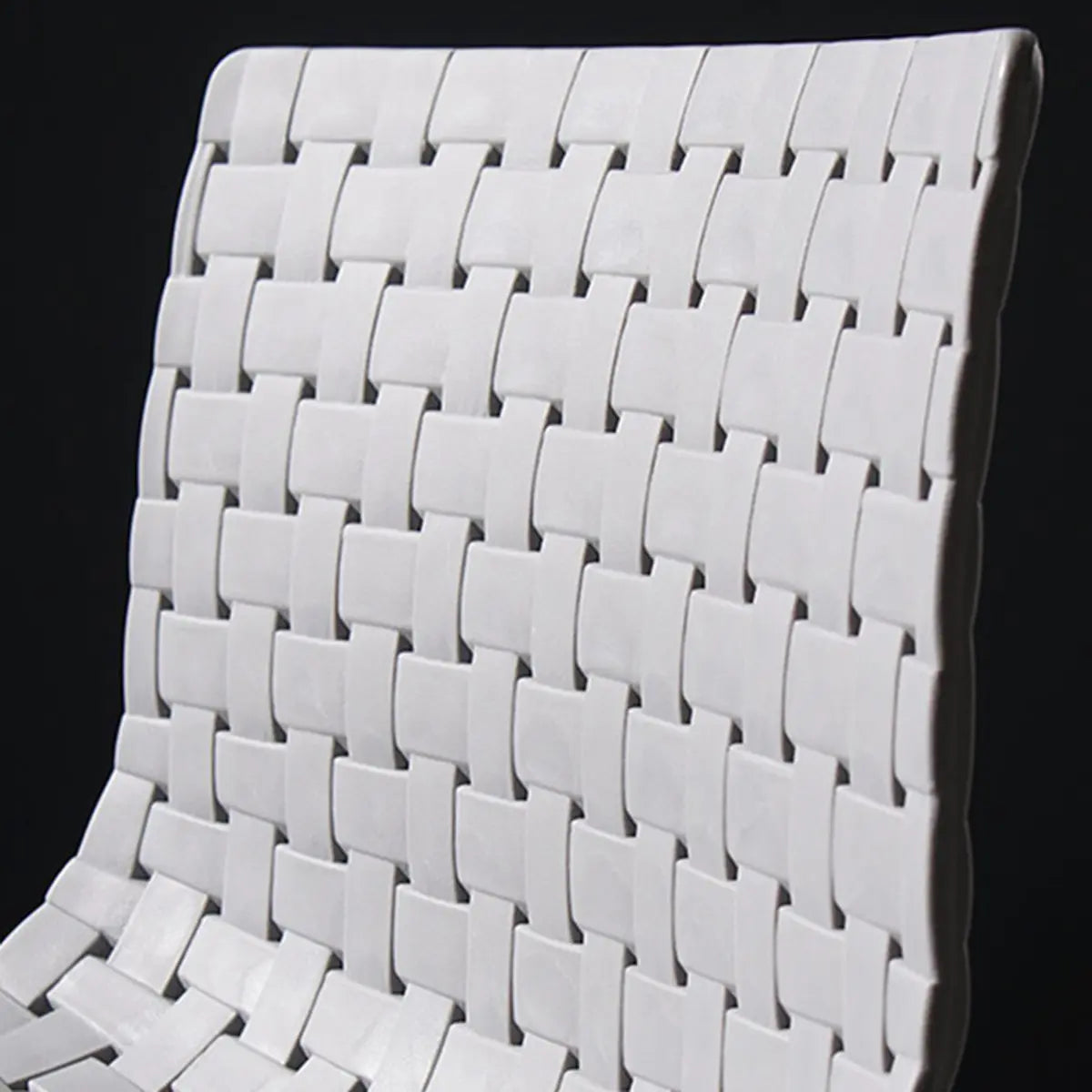 Woven Polymer Adjustable Armless Swivel Bar Stool