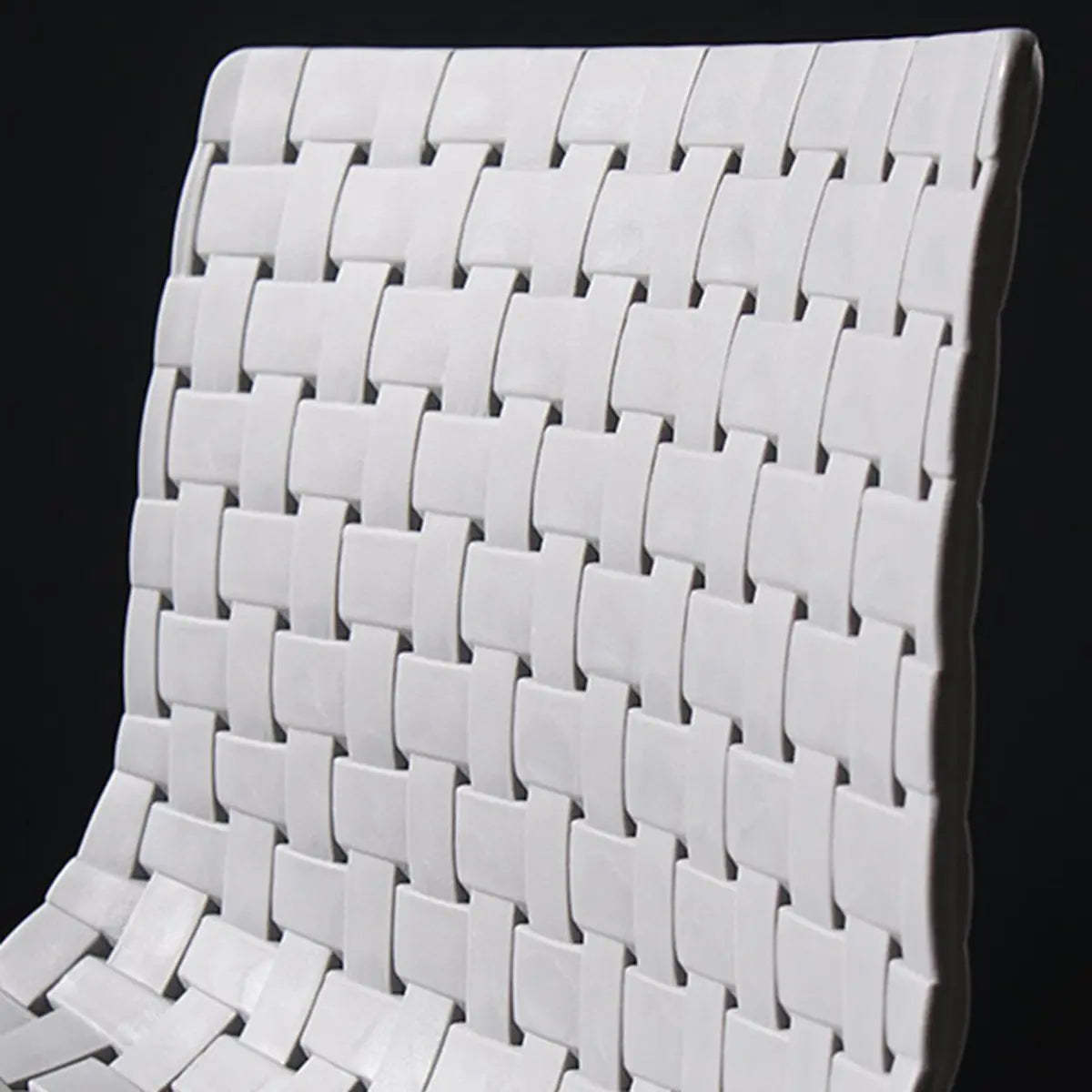 Woven Polymer Adjustable Armless Swivel Bar Stool