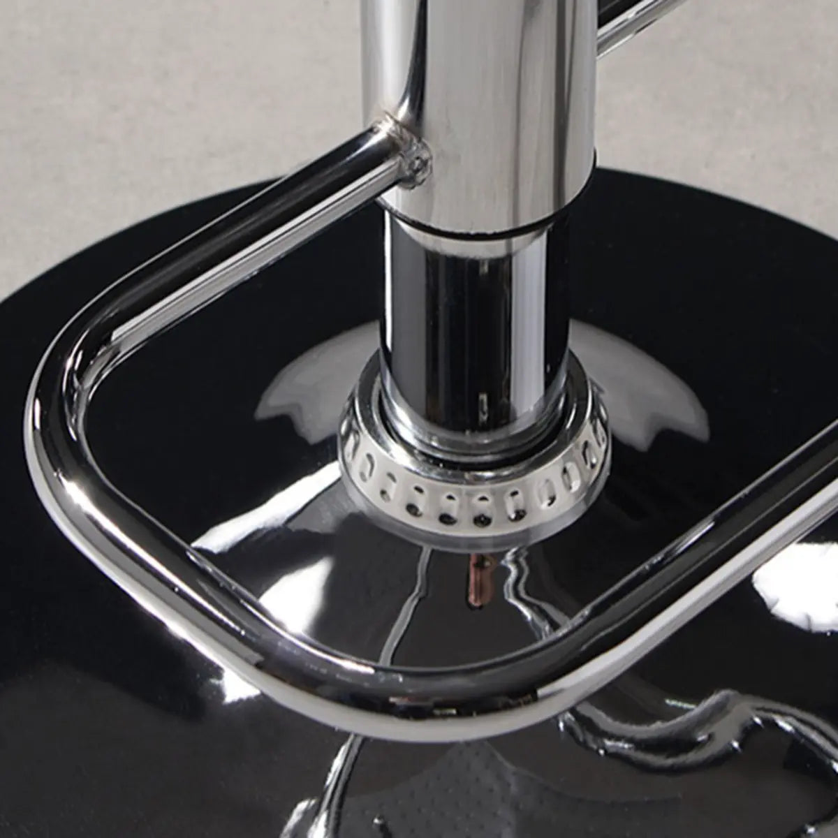 Woven Polymer Adjustable Armless Swivel Bar Stool