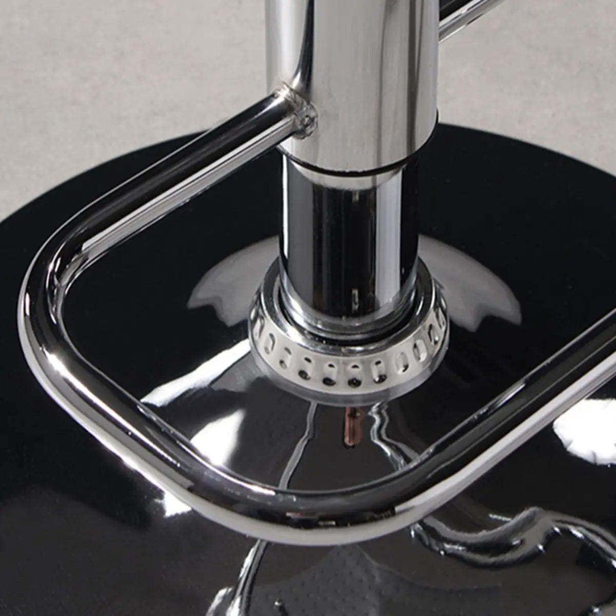 Woven Polymer Adjustable Armless Swivel Bar Stool