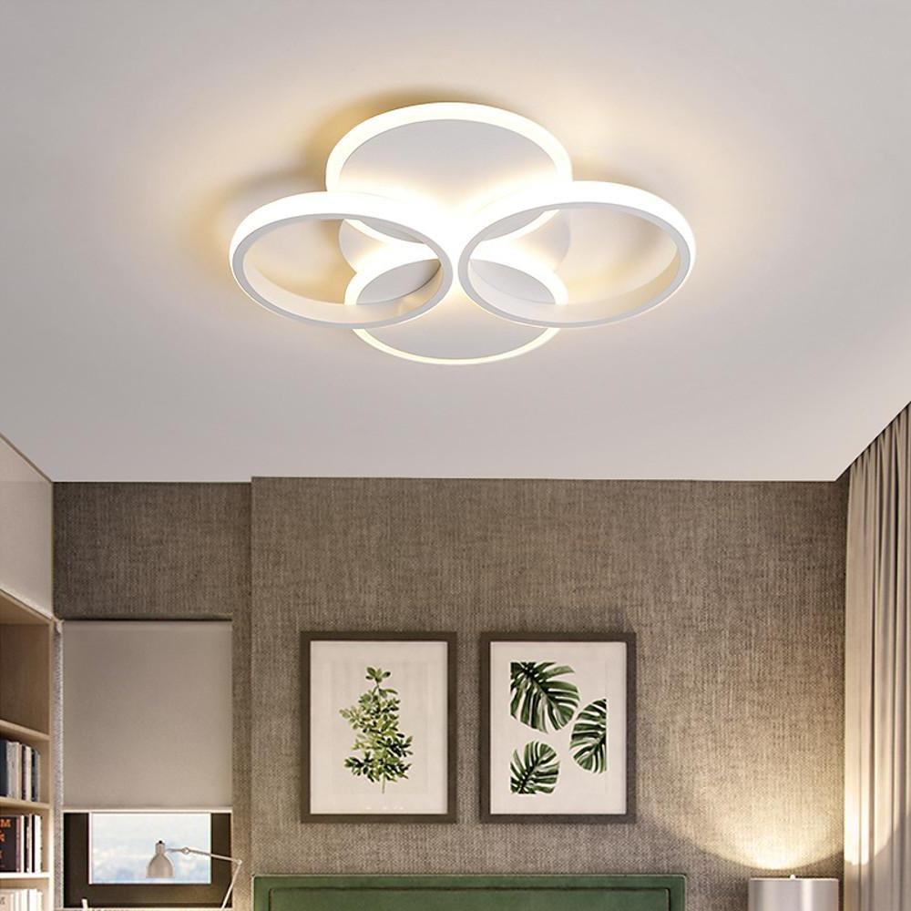 4 Circle Modern Flush Mount Lights Geometrical LED Ceiling Lights-Lighom