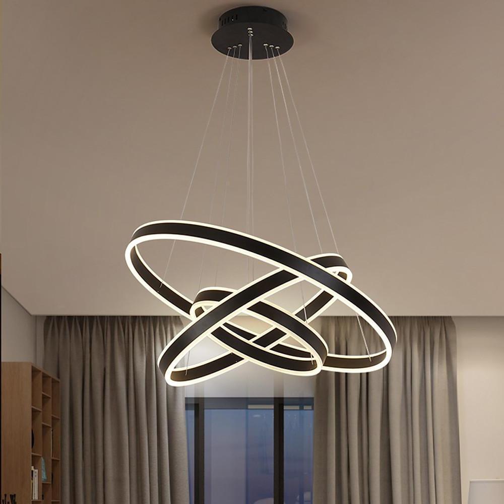 3-Circle Interwoven LED Modern Pendant Chandelier