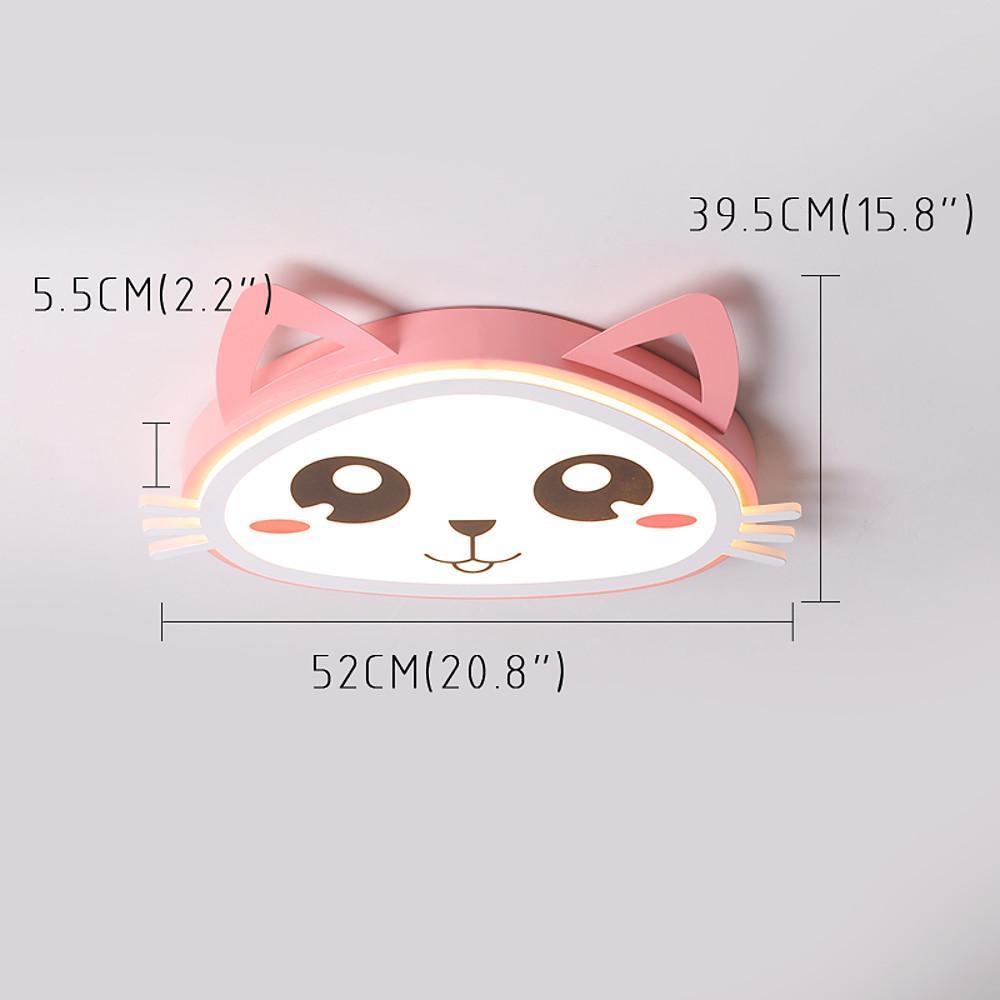 Kitten Kids Bedroom LED Flush Mount