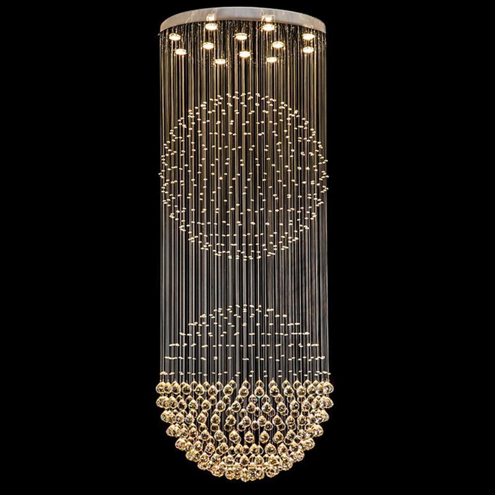 Double Sphere Metal Crystal Rustic Chandeliers Contemporary Chandeliers-Lighom