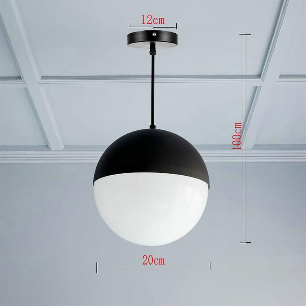 Glass Globe Shaped LED Nordic Pendant Light Chandeliers Hanging Lamp-Lighom