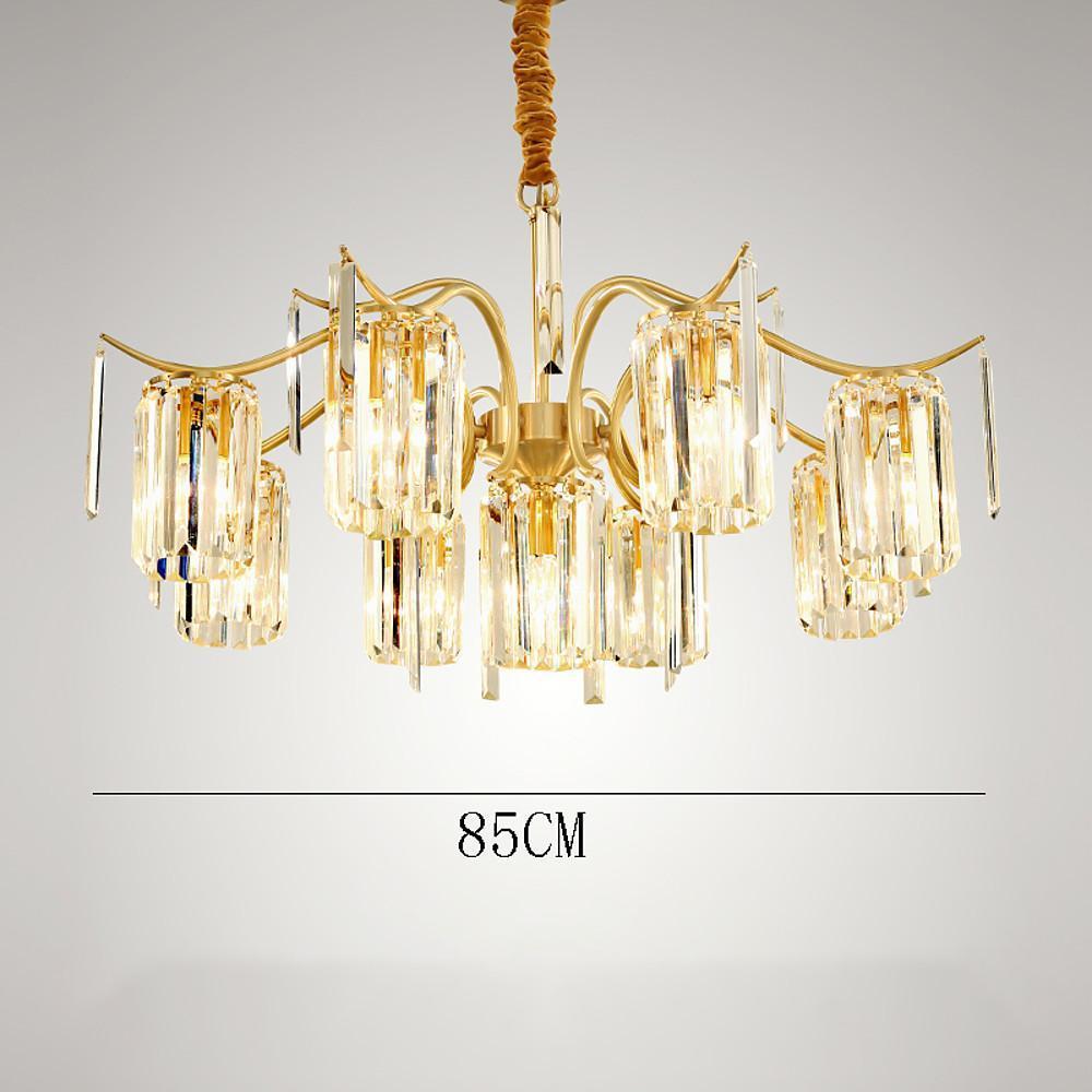 Classical 11-Light Copper Modern Chandelier