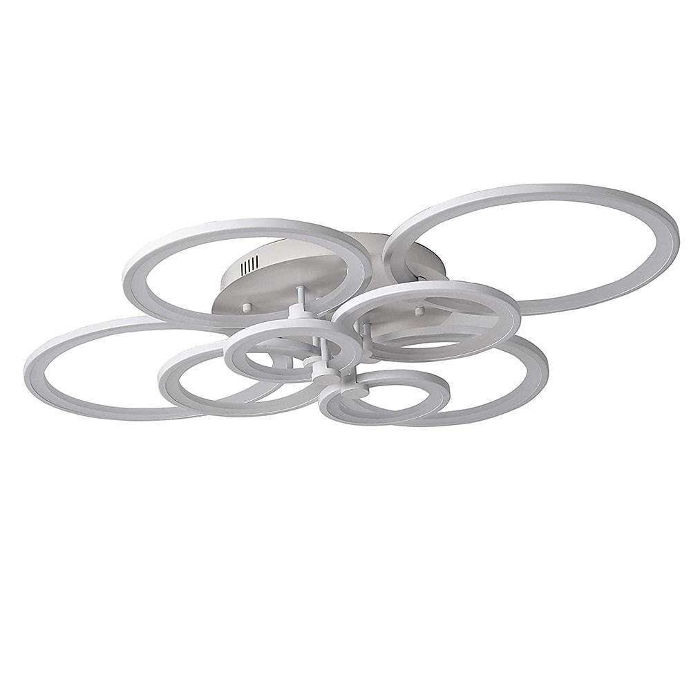 Elegant Semi Flush Mount Ceiling Lights with Unique Overlapping Rings-Lighom