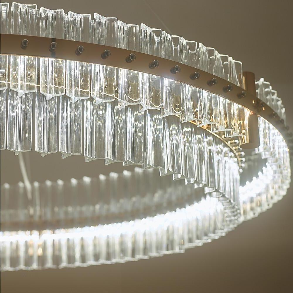 Modern Luxury Crystal Gold LED Chandelier