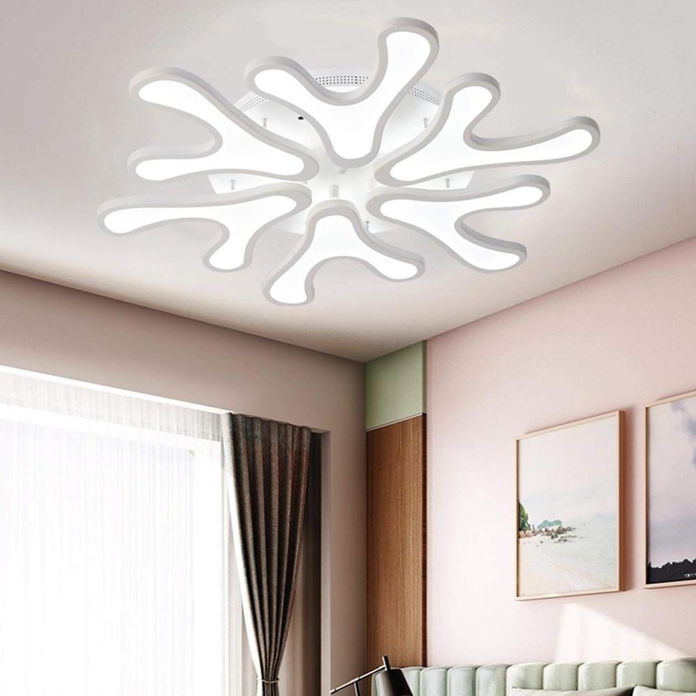 Creative Flower Dimmable LED Nordic Ceiling Lights Flush Mount Lighting-Lighom