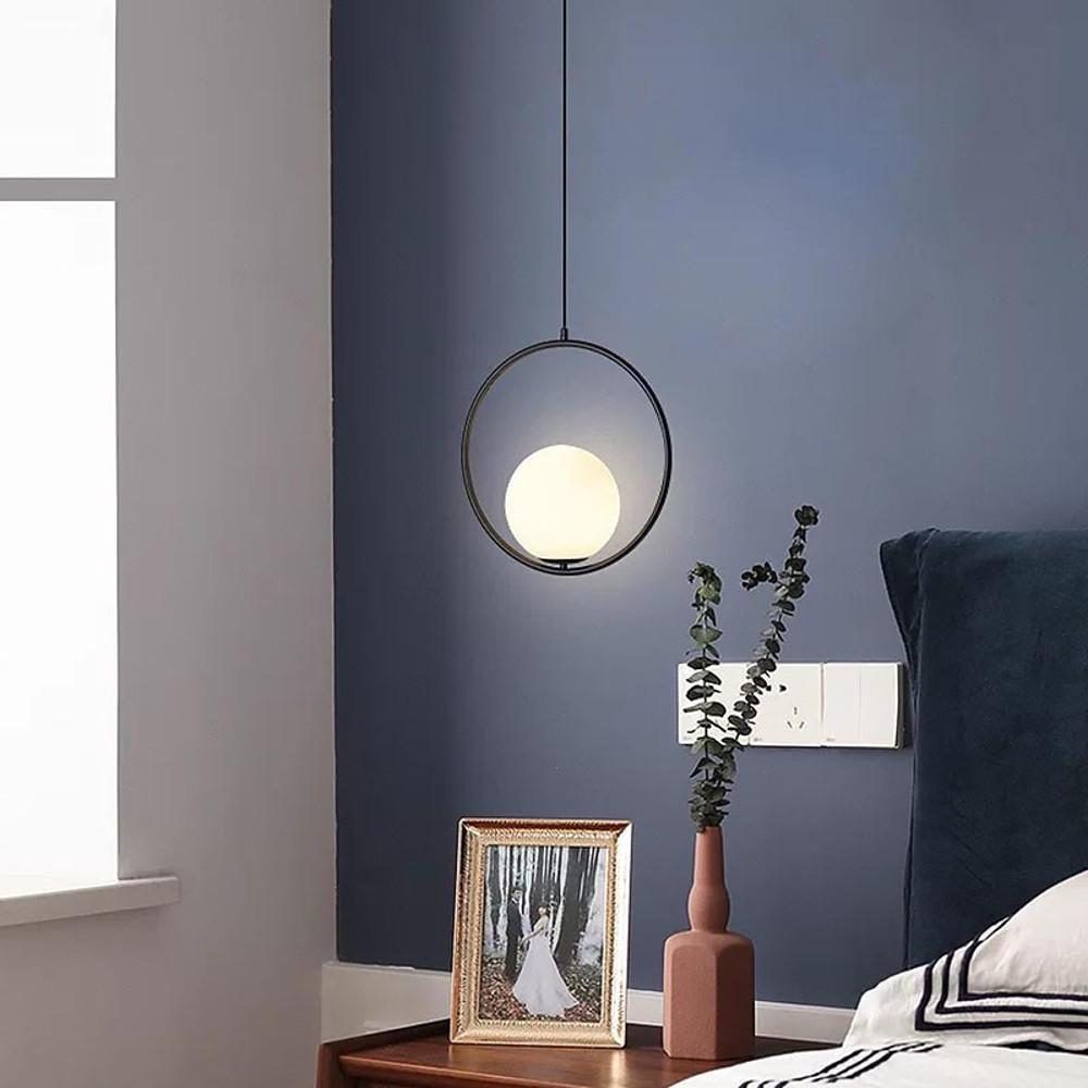 Circle Glass Globe Island Kitchen Pendant