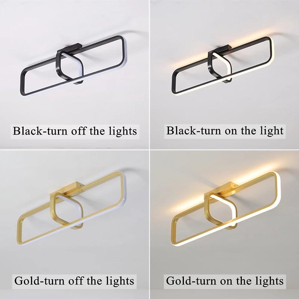 Rectangles Dimmable LED Modern Flush Mounted Lighting Ceiling Lights-Lighom