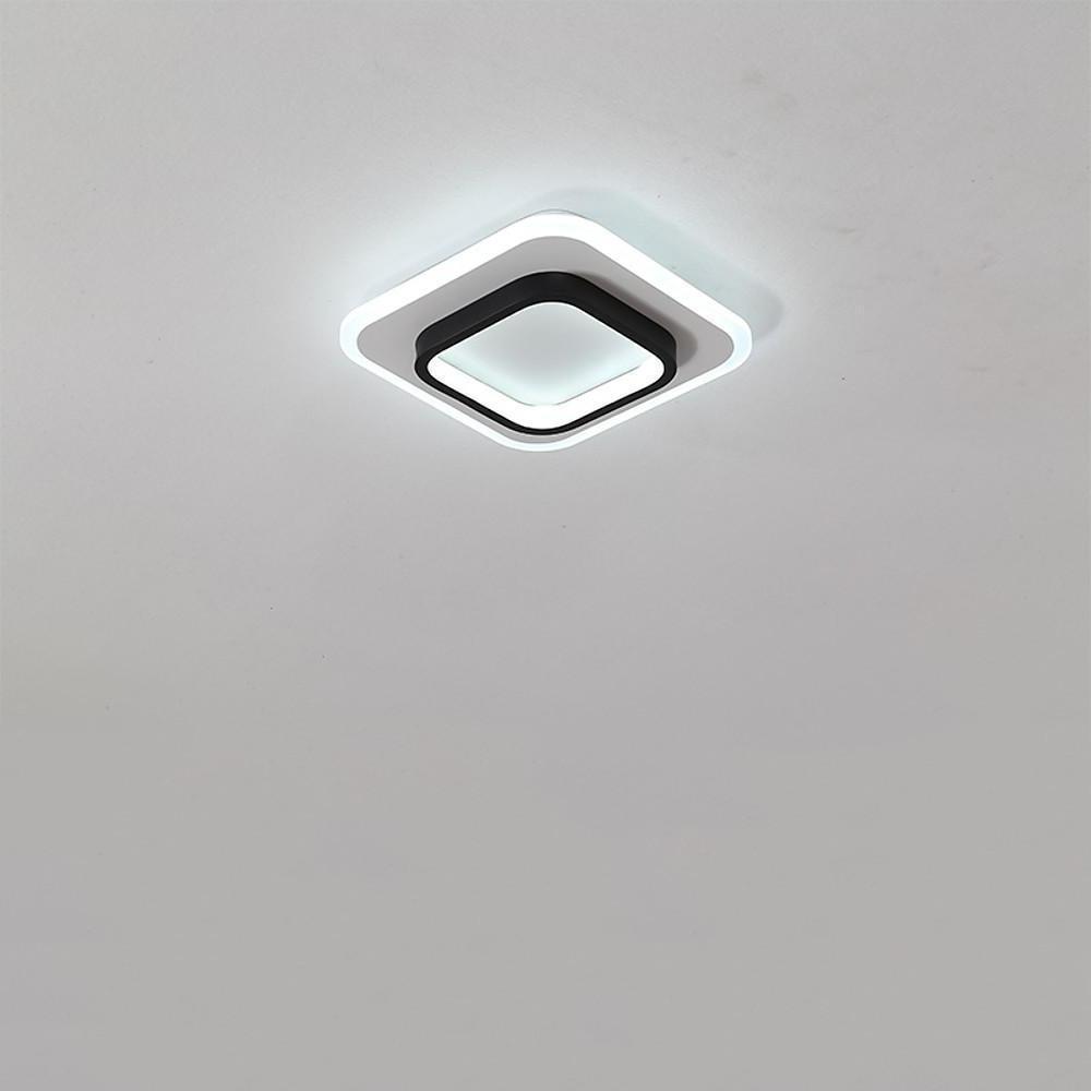 Double Square Shaped Flush Mount Light over Kitchen Sink LED Ceiling Light-Lighom