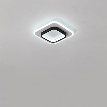 Double Square Shaped Flush Mount Light over Kitchen Sink LED Ceiling Light-Lighom