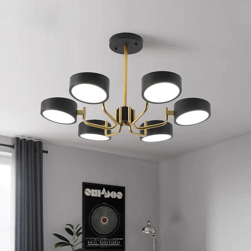 6 Light Modernist LED Flush Mount Ceiling Light for Bedroom-Lighom
