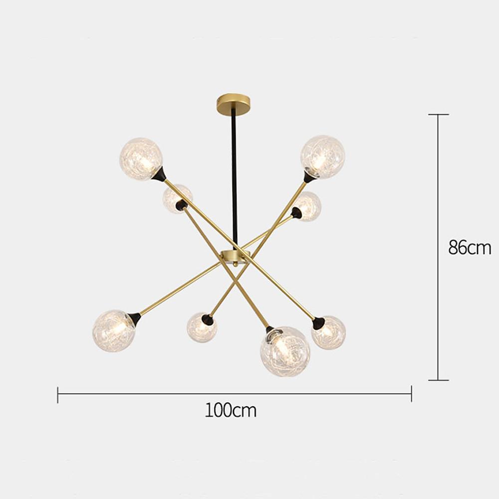 LED Modern Glass Sputnik Island Pendant Chandelier