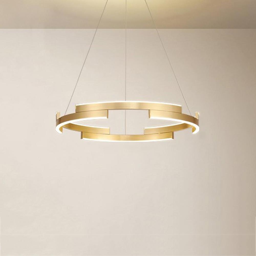 Modern Geometrical Circle Chandelier Pendant Light for Bedroom-Lighom