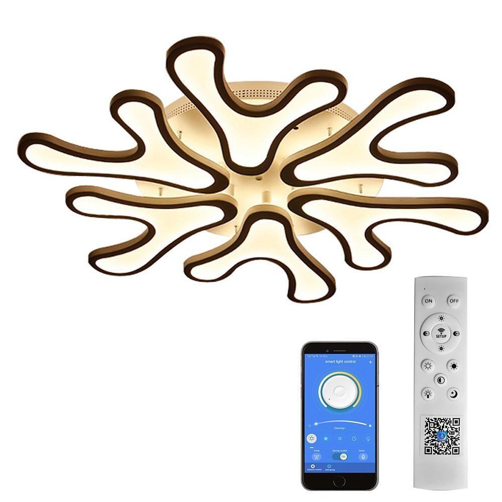 Creative Flower Dimmable LED Nordic Ceiling Lights Flush Mount Lighting-Lighom