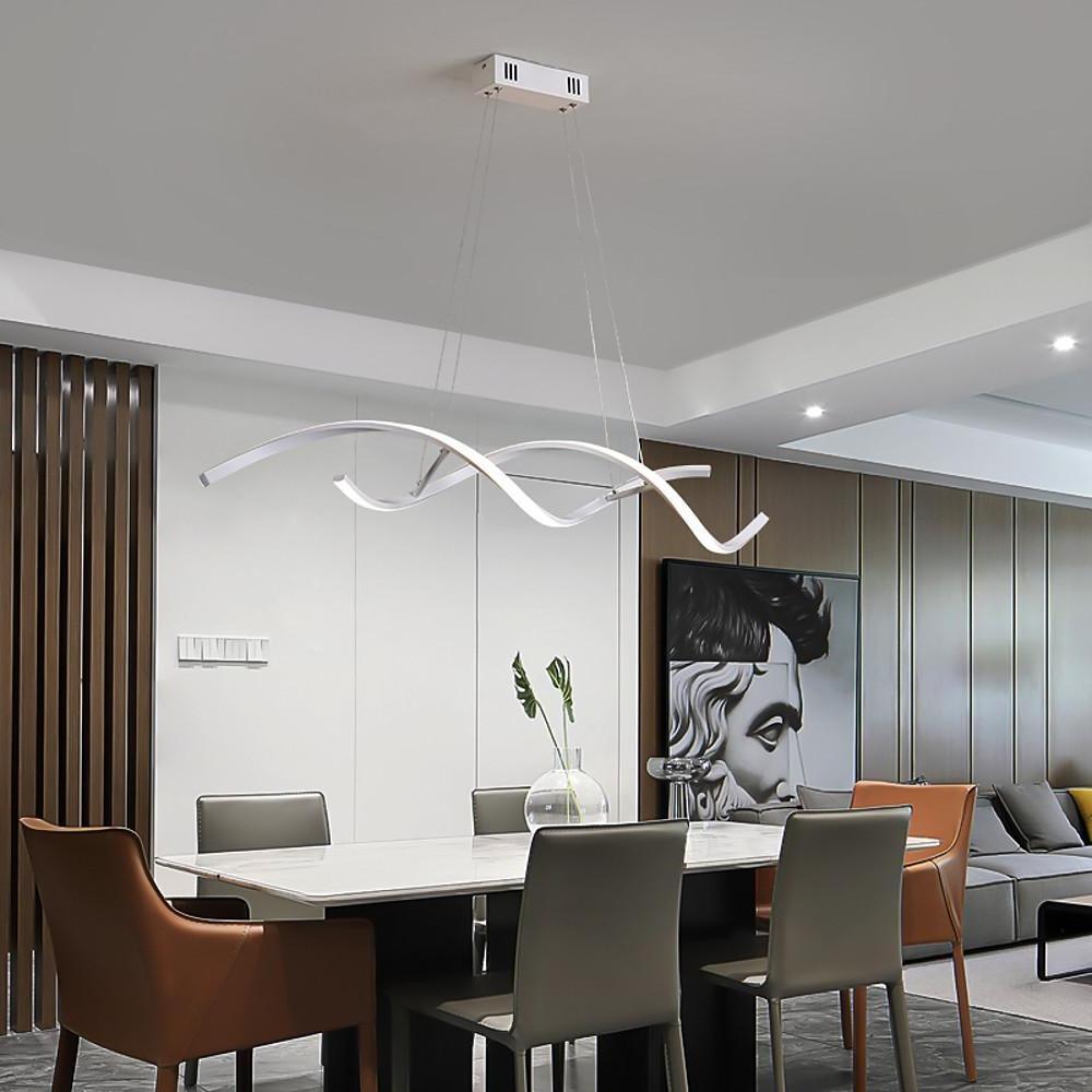 Wave Design Modern Pendant Lighting Minimalist Ceiling Light for Elegant Interiors-Lighom