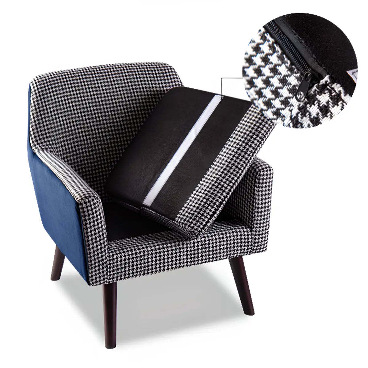 Yellow Arm Chair with Slipcover