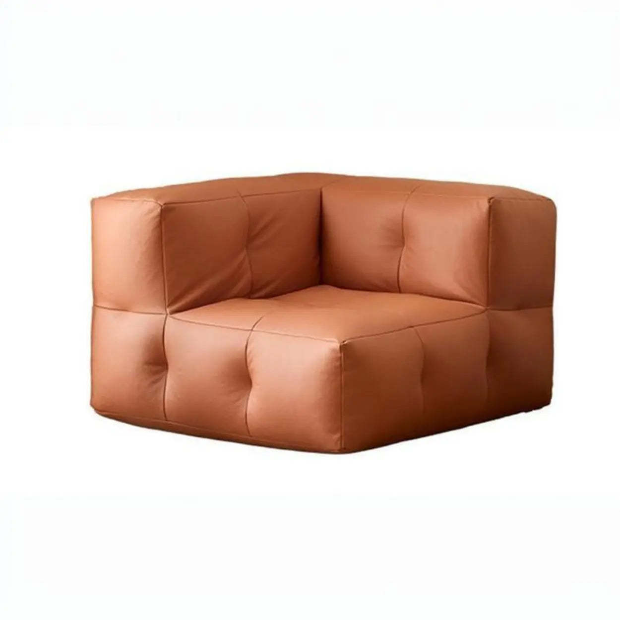 Yellow Tech Cloth Biscuit Back Reclining Corner Chair — Yellow / Corner Chair / Tech Cloth