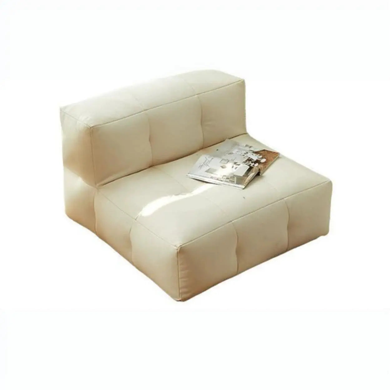 Yellow Tech Cloth Biscuit Back Reclining Corner Chair — Green / Corner Chair / Tech Cloth