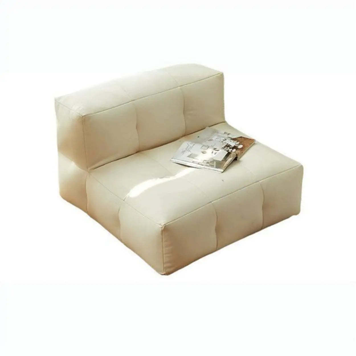 Yellow Tech Cloth Biscuit Back Reclining Corner Chair — Green / Corner Chair / Tech Cloth