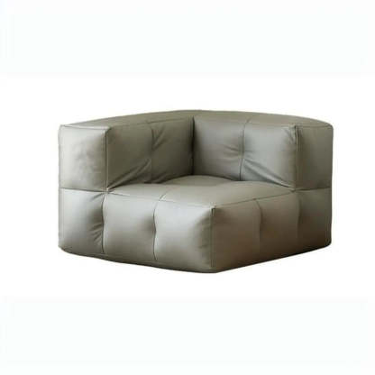 Yellow Tech Cloth Biscuit Back Reclining Corner Chair — Orange / Corner Chair / Tech Cloth