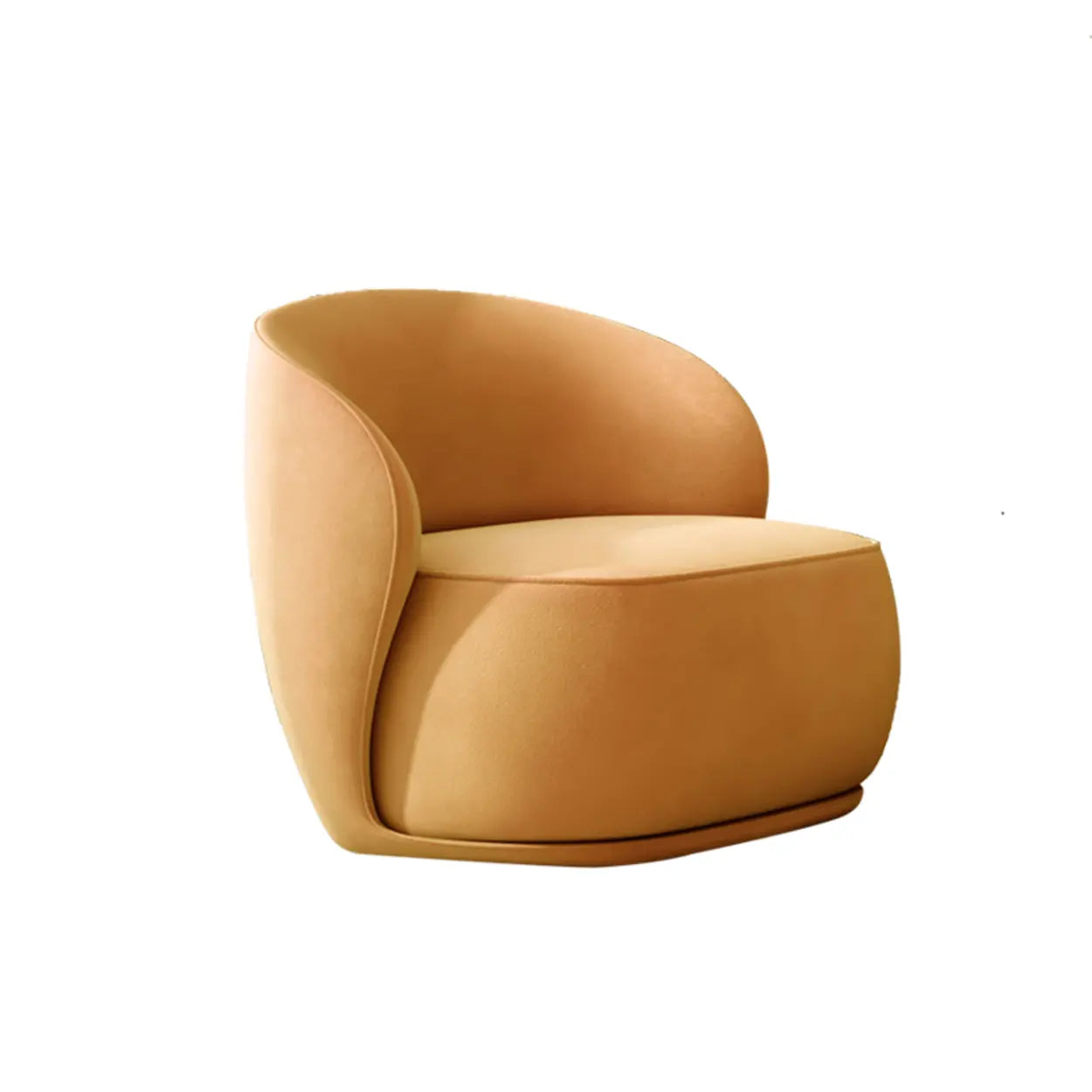 Yellow Velvet Tight High-Back Fill Arm Chair — Green / Velvet