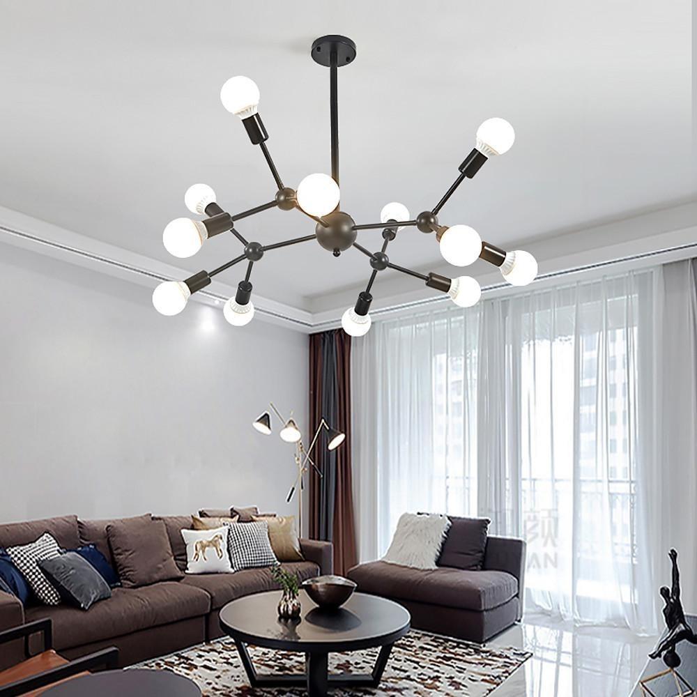 Nordic Sputnik Brass Bubble Chandelier 12 Bulbs