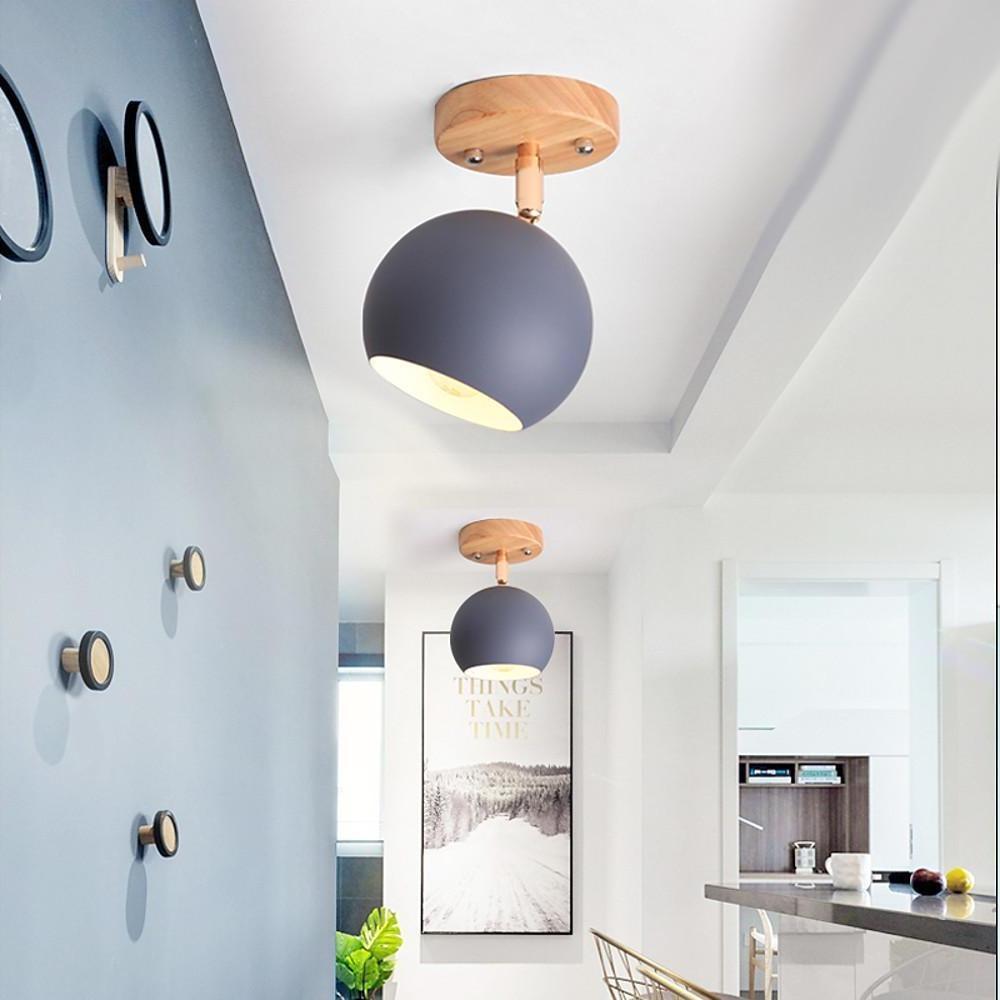 Semicircular Metal LED Rustic Adjustable Pendant