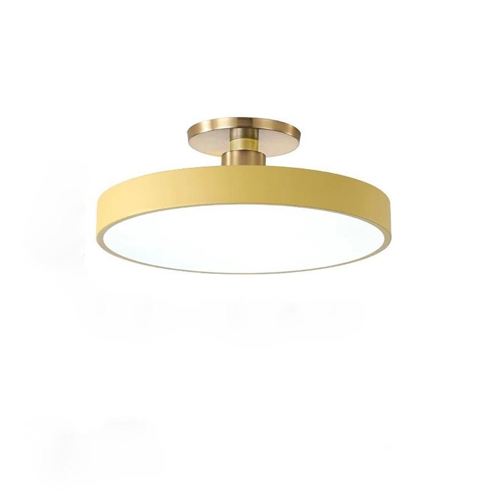 Thick Circular LED Modern Metal Flush Mount Light