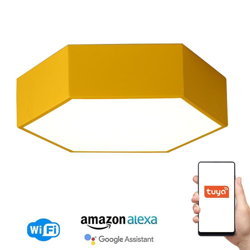 Wireless-Control Modern Flush Mount Ceiling Light