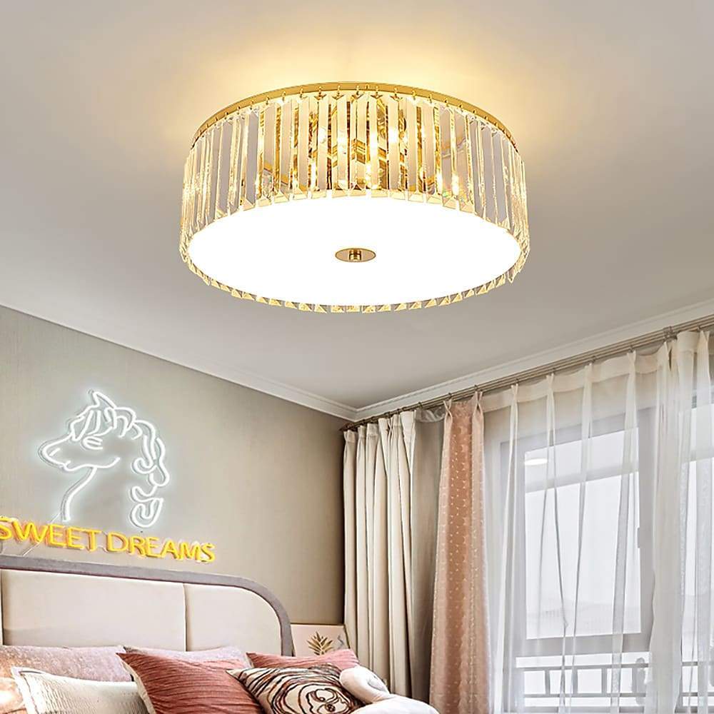 Lighom candelabra metal flush mount lighting for living room — 20"