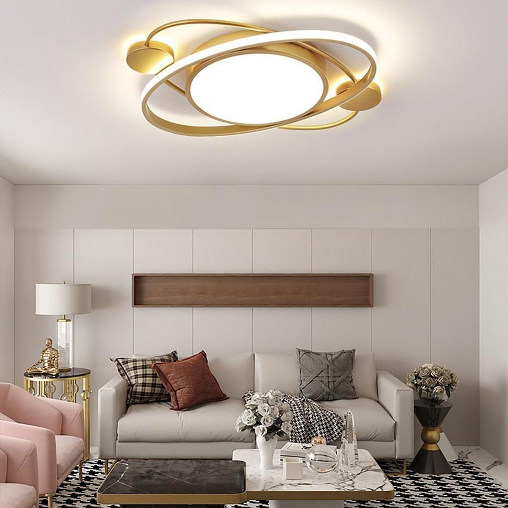 Circular Dimmable LED Nordic Ceiling Lights Flush Mount Lighting-Lighom