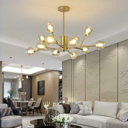 12-Bulb Glass Sputnik LED Nordic Island Pendant Light