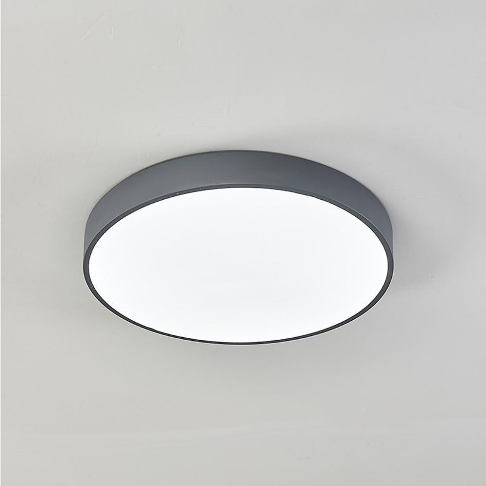 Ultra-thin Round LED Modern Ceiling Lights Flush Mount Lighting-Lighom