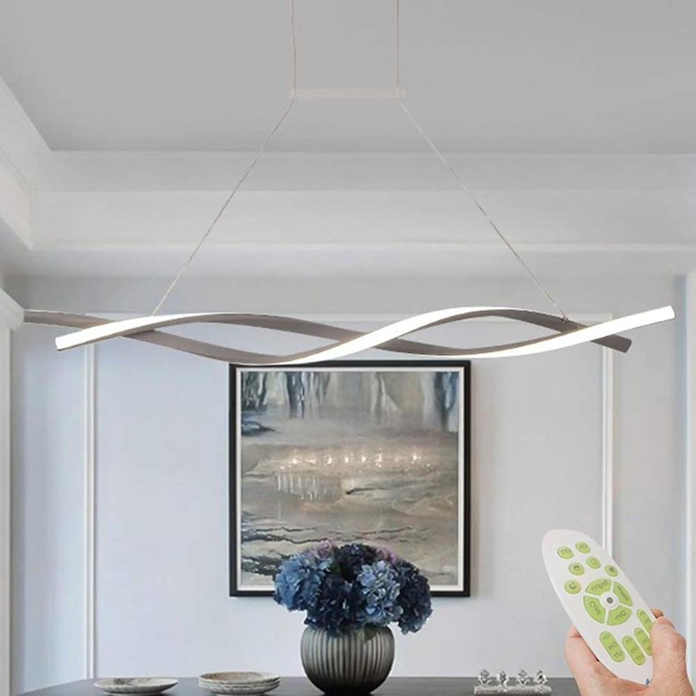 Interwoven Waves LED Modern Pendant Lighting Hanging Lamp Island Lights-Lighom