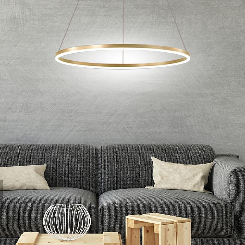 Circle LED Modern Chandelier Pendant Light Hanging Lamp Island Lights-Lighom