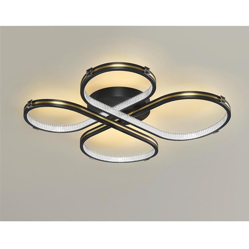 Circle Flower Design Dimmable LED Modern Ceiling Light Flush Mount Lighting-Lighom