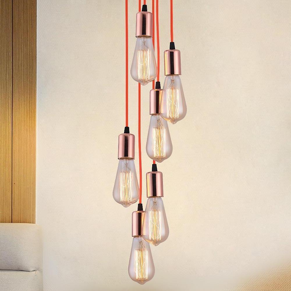 Cluster Teardrop Pendant Light Braided Island Industrial Pendant Lighting-Lighom