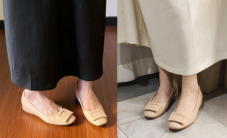 ラウンドトゥ バックルパンプス 商品画像