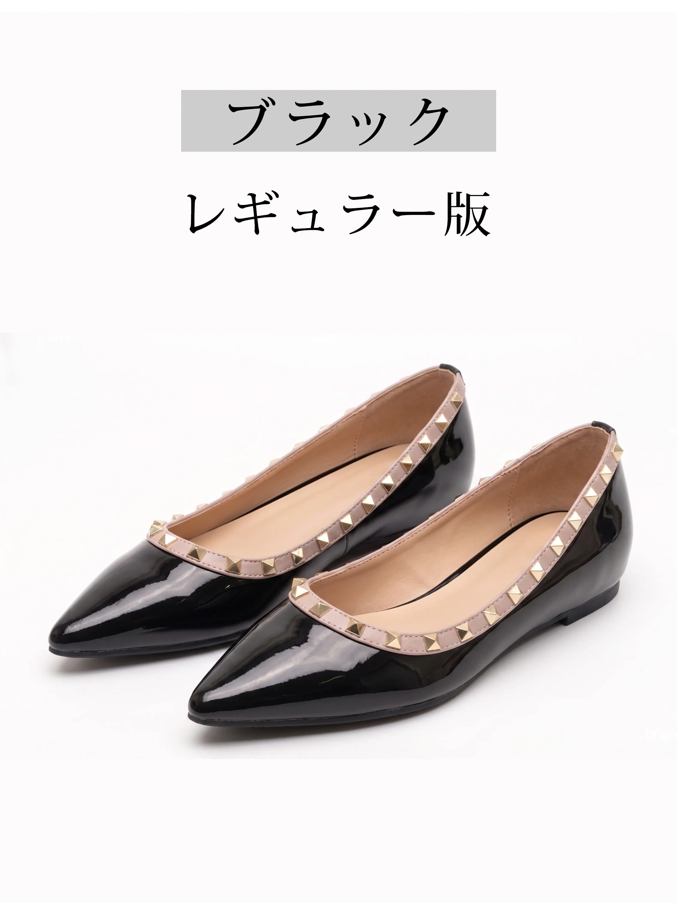 【ロングセラー】KENPOGEN エナメルパンプス レディース スタッズ 4cmUP インヒール 撥水 梅雨シーズンに頼れる 痛くない おしゃれ 通勤