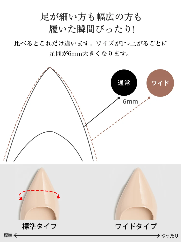 【定番人気品・5cmインヒールパンプス】KENPOGEN エナメルパンプス レディース 幅広 選べるワイズ   軽量 撥水 仕事用オフィス