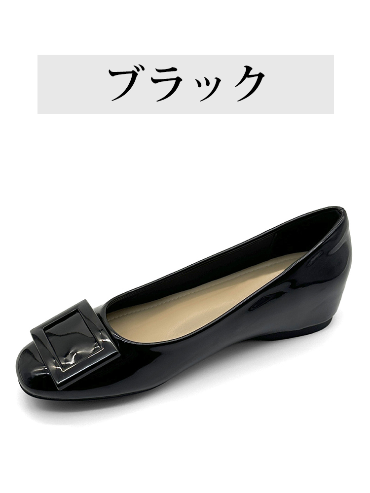 【高レビュー】KENPOGEN バックルパンプス レディース エナメルパンプス インヒール 4cm/6cmヒール 疲れにくい 晴雨兼用 通勤 お呼ばれ