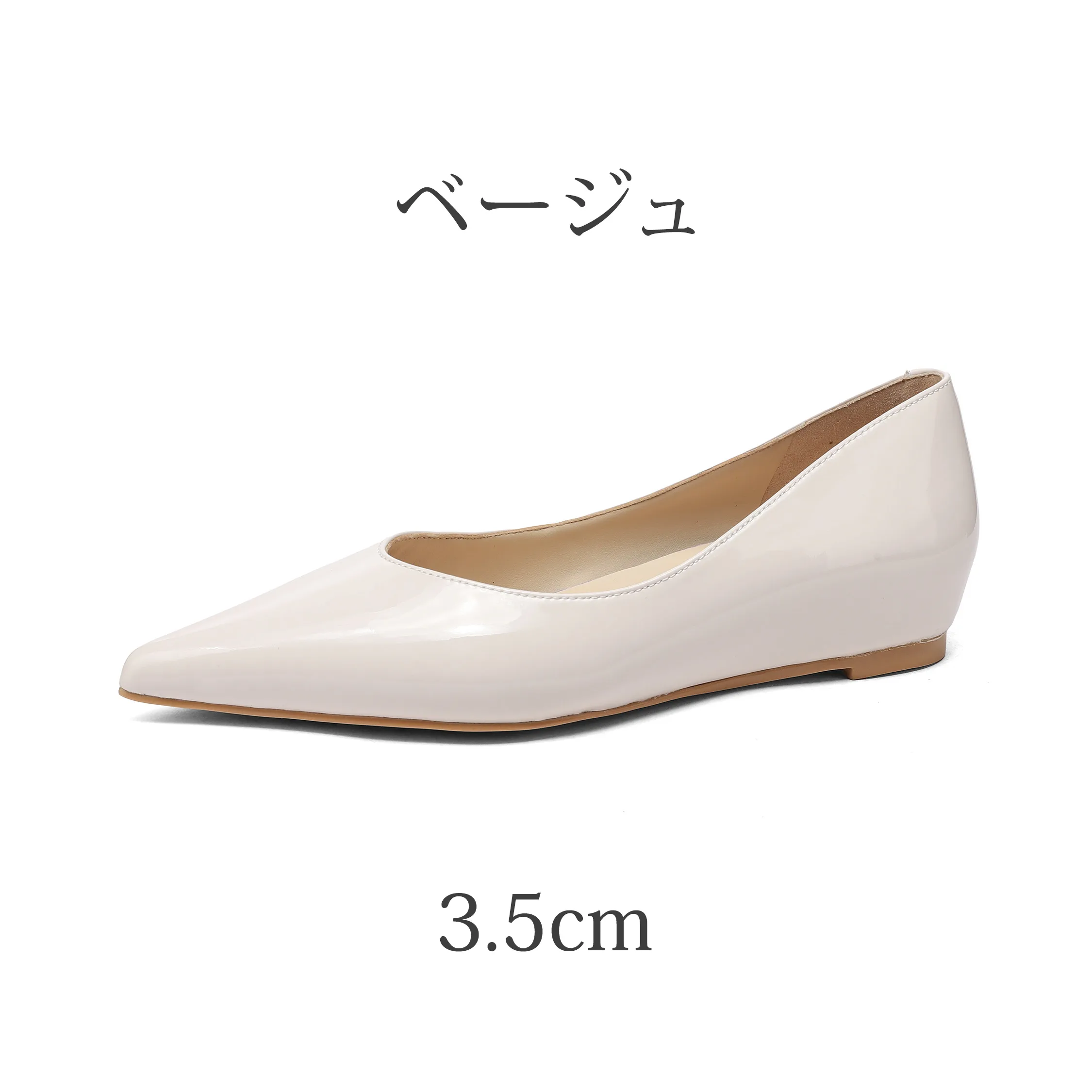 【安心な撥水加工】KENPOGEN インヒールパンプス レディース 本革素材 選べるヒール高 3.5cm 5.5cm エナメル 美脚効果 走れる 通勤 フォーマル