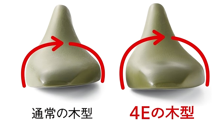 通常の木型 4Eの木型