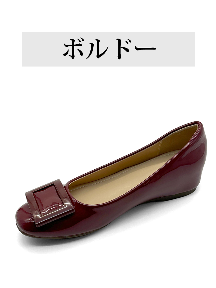 【高レビュー】KENPOGEN バックルパンプス レディース エナメルパンプス インヒール 4cm/6cmヒール 疲れにくい 晴雨兼用 通勤 お呼ばれ